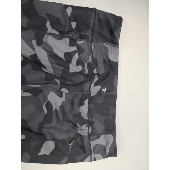Athleta Women's Capri Gray/Black Camo Leggings Crop Pockets | Size XL - Picture 9 of 10